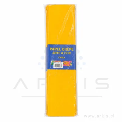 Papel Crepé Roly Amarillo Oro 10 Pliegos
