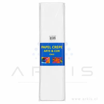 Papel Crepé Roly Blanco 10 Pliegos
