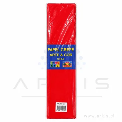 Papel Crepé Roly Rojo 10 Pliegos