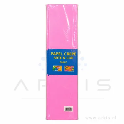 Papel Crepé Roly Rosado 10 Pliegos