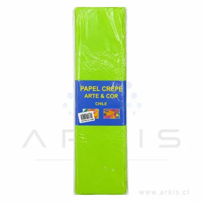 Papel Crepé Roly Verde Claro 10 Pliegos