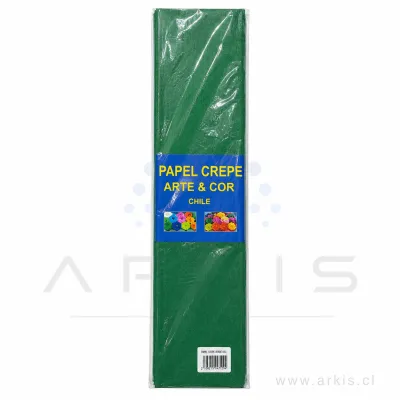 Papel Crepé Roly Verde Oscuro 10 Pliegos
