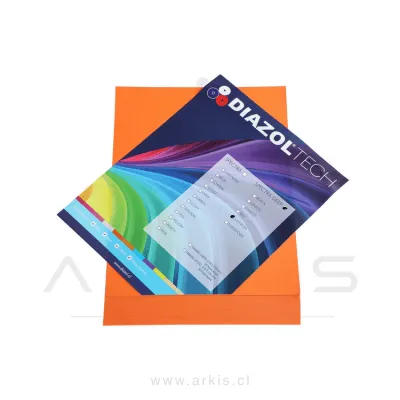 Papel Fotocopia Diazol Carta 500 Hojas Naranjo Intenso