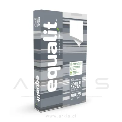 Papel Fotocopia Equalit Doble Carta 500 Hojas