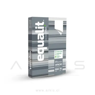 Papel Fotocopia Equalit Multiuso Oficio 500 Hojas