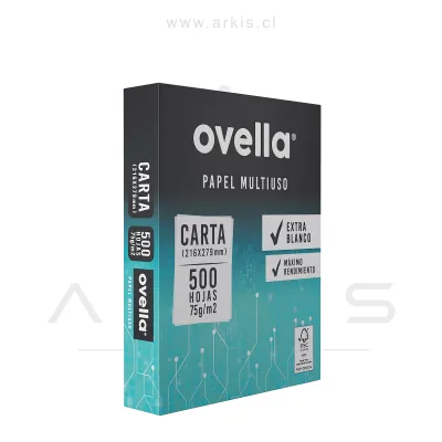 Papel Fotocopia Ovella Carta 500 Hojas