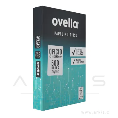 Papel Fotocopia Ovella Oficio 500 Hojas