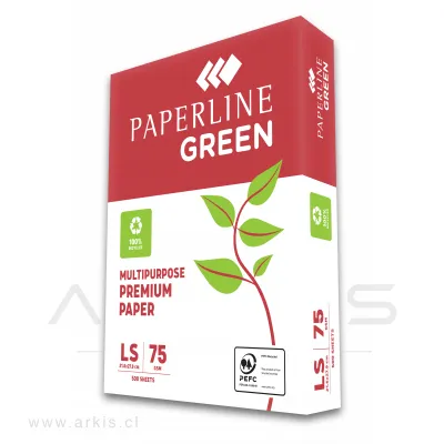 Papel Fotocopia Paperline Green Carta 75 g 500 Hojas