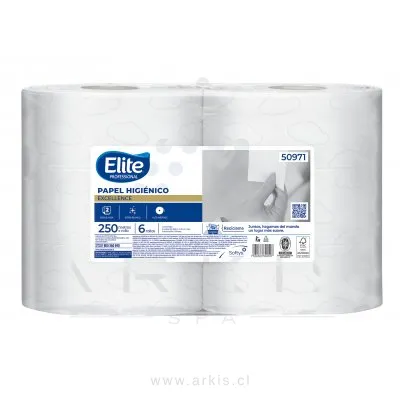 Papel Higiénico Elite Excellence Doble Hoja 6 Rollos 250 m