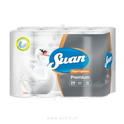 Papel Higiénico Swan Premium Doble Hoja 24 Rollos 25 m