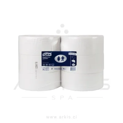 Papel Higiénico Tork Jumbo Advanced Hoja Simple 6 Rollos 600 m