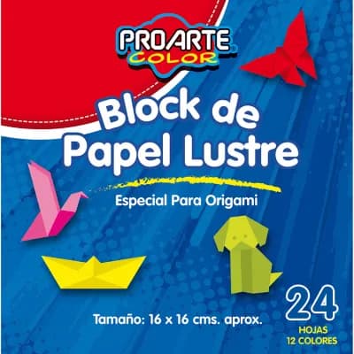 Papel Lustre Proarte 24 Hojas 16X16 cm Surtidos