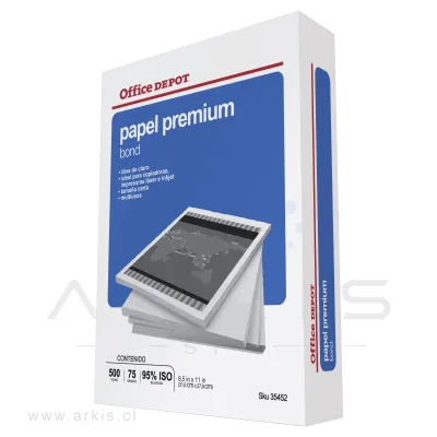 Papel Premium Fotocopia Office Depot Carta 500 Hojas