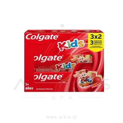 Pasta Dental Colgate Kids Frutilla 50 G 3 Unidades