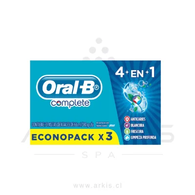 Pasta Dental Oral B Complete 80 g 3 Unidades