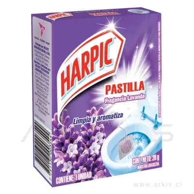 Pastilla para WC Harpic con gancho Lavanda 20 g