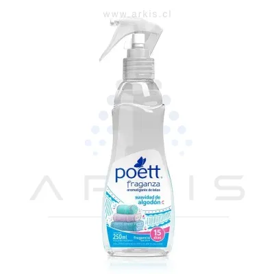 Perfumador de Telas Poett Suavidad de Algodón 250 ml