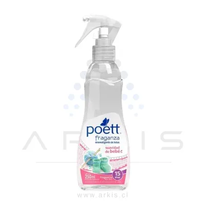 Perfumador de Telas Poett Suavidad de Bebé 250 ml