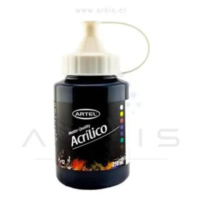 Pintura Acrílica Artel 250 cc Negro