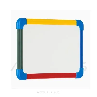 Pizarra Magnética Bisilque Escolar Doble Cara 21X29 cm