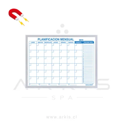 Planificador Data Zone Mensual 45x60 cm