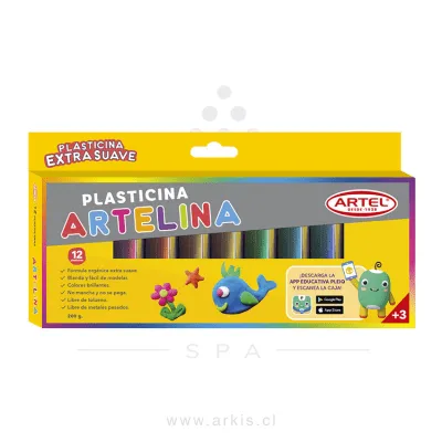 Plasticina Artelina 12 Colores