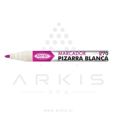 Plumón Pizarra Artel 70 Punta Redonda Rosado