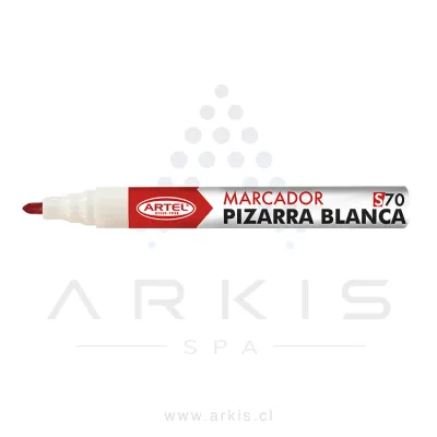 Plumón Pizarra Artel Mp-70C Punta Redonda Rojo