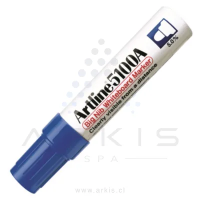 Plumón Pizarra Artline 5100A Jumbo Recargable Azul