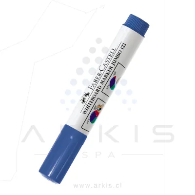 Plumón Pizarra Faber-Castell 123 Jumbo Desechable Azul