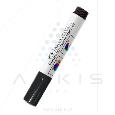 Plumón Pizarra Faber-Castell 123 Jumbo Desechable Negro