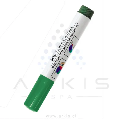 Plumón Pizarra Faber-Castell 123 Jumbo Desechable Verde