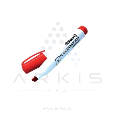 Plumón Pizarra Pelikan 742 Punta Biselada Rojo