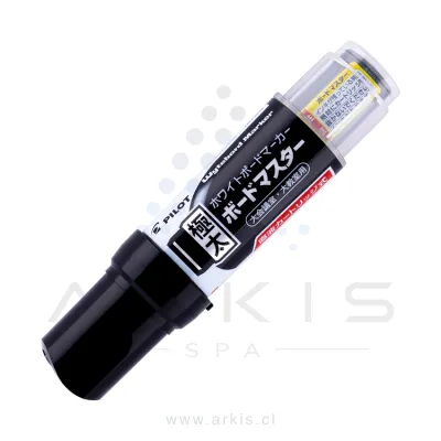 Plumón Pizarra Pilot Jumbo Vbmaster Punta Biselada 13 mm Negro