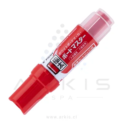 Plumón Pizarra Pilot Jumbo Vbmaster Punta Biselada 13 mm Rojo