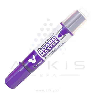 Plumón Pizarra Pilot Vboard Recargable Cartucho Violeta