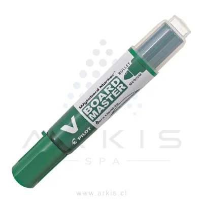 Plumón Pizarra Pilot Vboard Recargable con Cartucho Verde