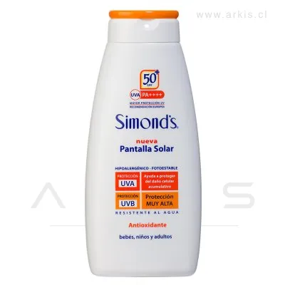 Protector Solar Simond'S 200 ml 50+ Crema 200 ml