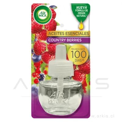 Repuesto Desodorante Ambiental Air Wick Eléctrico Country Berries 21 ml