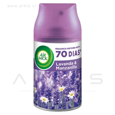 Repuesto Desodorante Ambiental Air Wick Freshmatic Lavanda y Manzanilla 250 ml