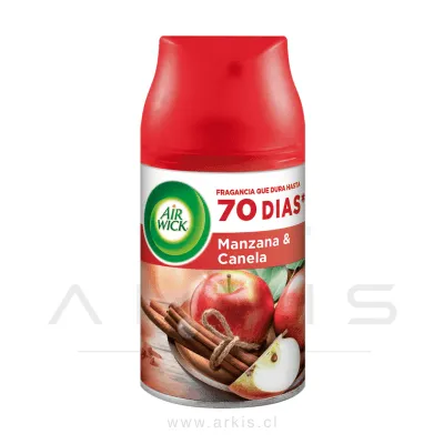 Repuesto Desodorante Ambiental Air Wick Freshmatic Manzana y Canela 250 ml