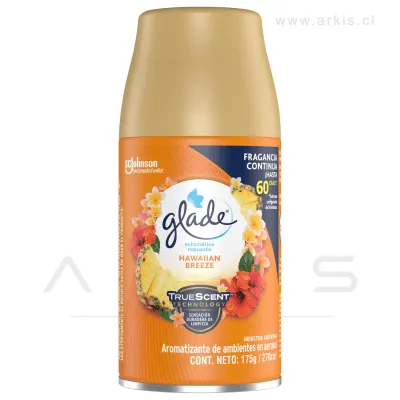 Repuesto Desodorante Ambiental Glade Automático Hawaiian Breeze 270 ml