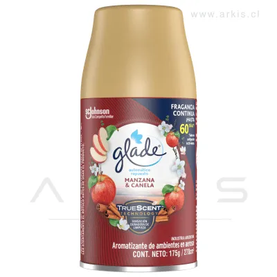 Repuesto Desodorante Ambiental Glade Automático Manzana y Canela 270 ml