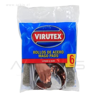 Rollos de Acero Virutex Mago Pads 6 Unidades