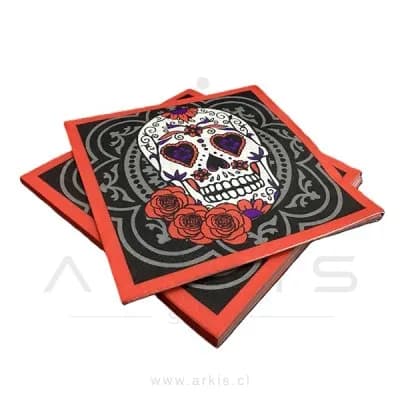 Servilleta Feco Halloween Catrina 33x33 cm 20 Unidades