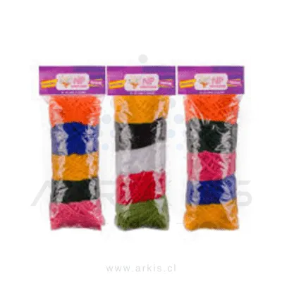 Set de Ovillos de Lana Np Manualidades 5 Colores 4.2X8.2X19 cm Surtido