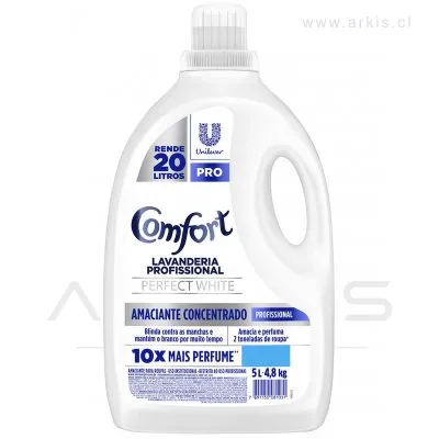 Suavizante Comfort Perfect White Concentrado 5 L