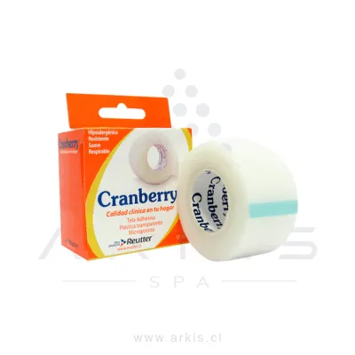 Tela Adhesiva Cranberry Macroporosa Caja de 12 Rollos