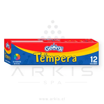 Témpera georgi 15 ml 12 Colores