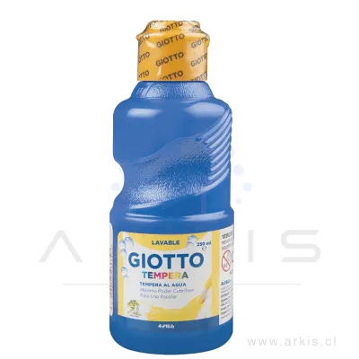 Témpera Giotto 250 ml Azul